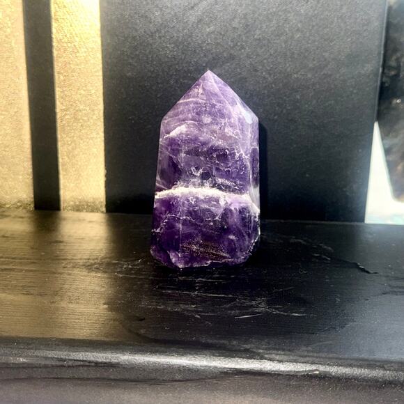 Premier Brazilian Amethyst Tower • 160 g • 3″×2″ Polished Point - Picture 1 of 7